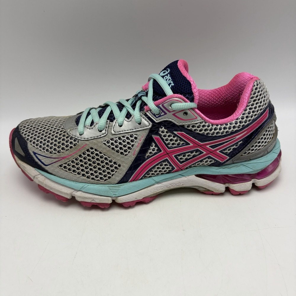 Asics GT-2000 3 Shoes Womens 8 Running Sneakers T550N Pink Gray Training Gym